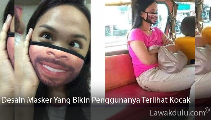 Desain Masker  Yang Bikin Penggunanya Terlihat Kocak 