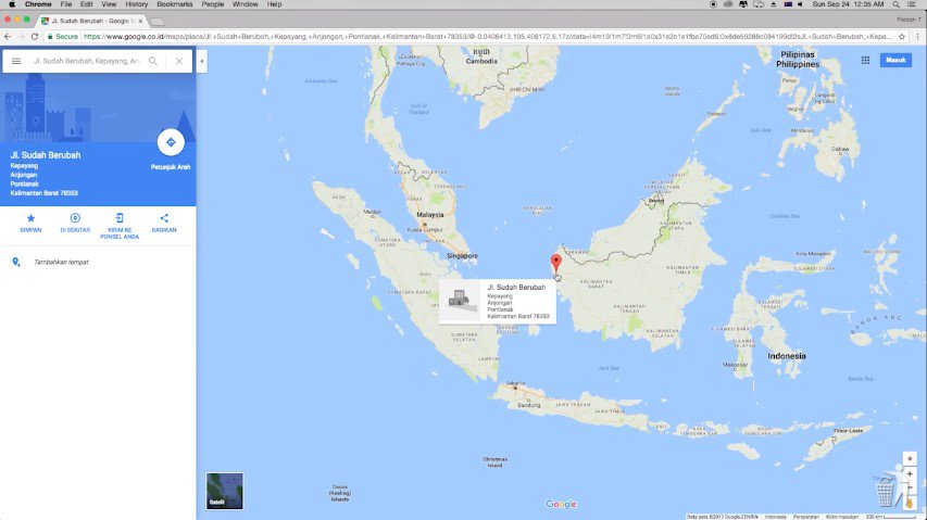  3. Jalan Sudah Berubah berada di wilayah Kalimantan Barat