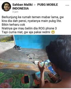 2. Baru niat sudah pamer di sosmed. Kalau sudah membelikan beneran tuh baru dipamerkan